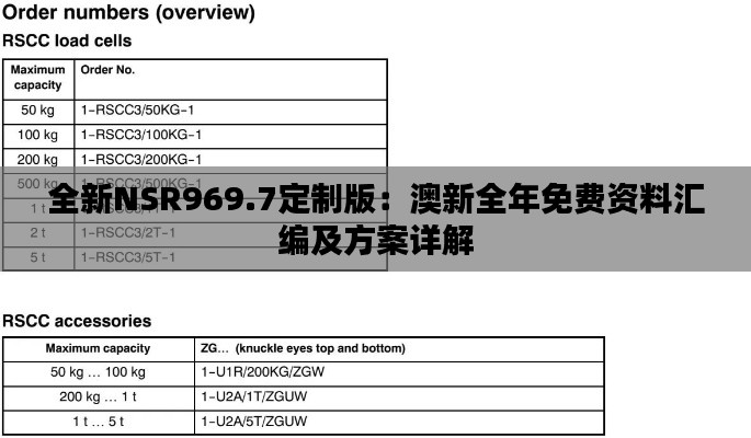 全新NSR969.7定制版:澳新全年免费资料汇编及方案详解