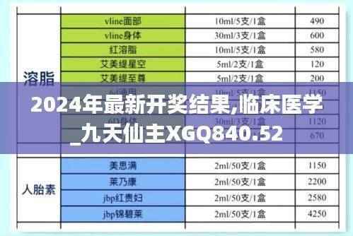 2024年最新开奖结果,临床医学_九天仙主XGQ840.52