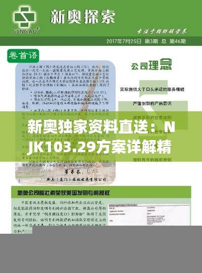新奥独家资料直送：NJK103.29方案详解精选版