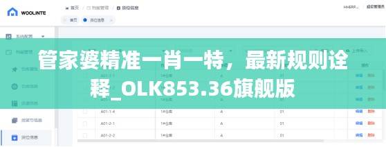 管家婆精准一肖一特,最新规则诠释_OLK853.36旗舰版