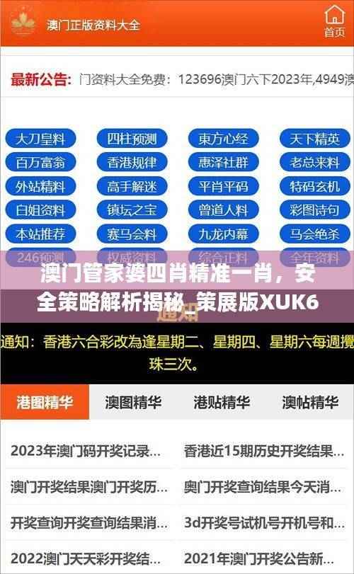 澳门管家婆四肖精准一肖,安全策略解析揭秘_策展版XUK618.28