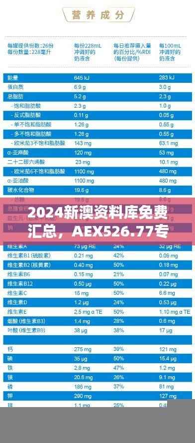 2024新澳资料库免费汇总，AEX526.77专业解答版全览