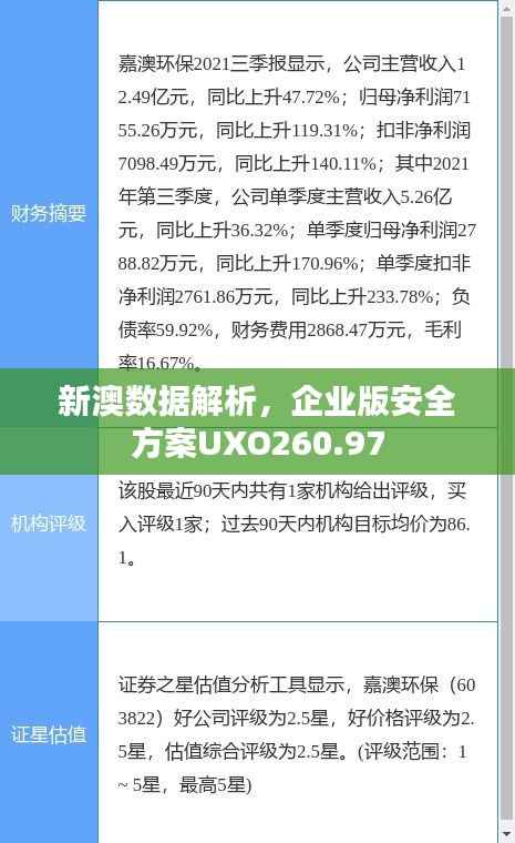 新澳数据解析,企业版安全方案UXO260.97