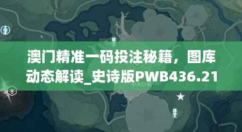 澳门精准一码投注秘籍,图库动态解读_史诗版PWB436.21