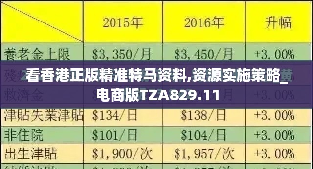 看香港正版精准特马资料,资源实施策略_电商版TZA829.11