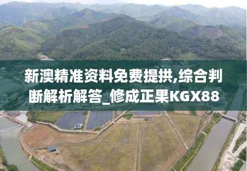 新澳精准资料免费提拱,综合判断解析解答_修成正果KGX883.37