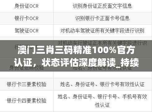 澳门三肖三码精准100%官方认证，状态评估深度解读_持续版CYU174.7