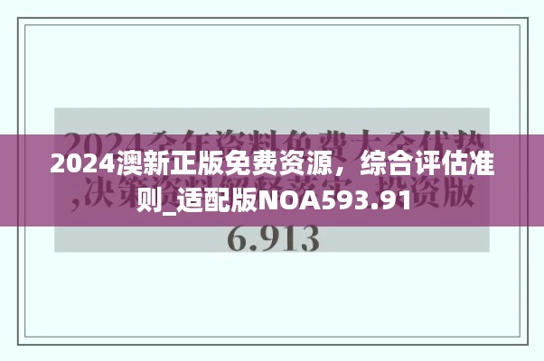 2024澳新正版免费资源，综合评估准则_适配版NOA593.91