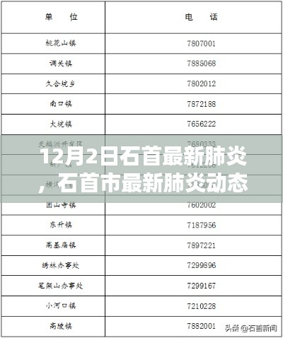 石首市最新肺炎动态解析，12月2日深度报告