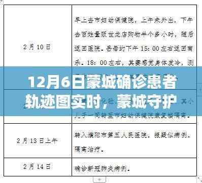 蒙城确诊患者轨迹图实时追踪揭秘,科技重塑防疫新篇章,蒙城守护者的抗疫行动