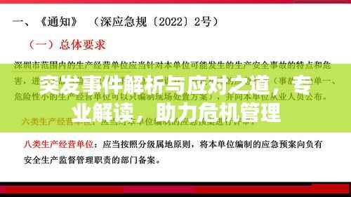 突发事件解析与应对之道,专业解读,助力危机管理