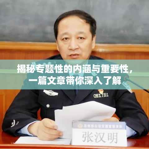 揭秘专题性的内涵与重要性,一篇文章带你深入了解
