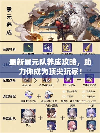 最新景元队养成攻略,助力你成为顶尖玩家!