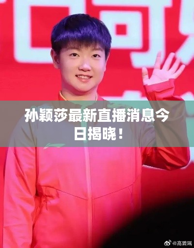 孙颖莎最新直播消息今日揭晓!