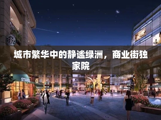 城市繁华中的静谧绿洲,商业街独家院